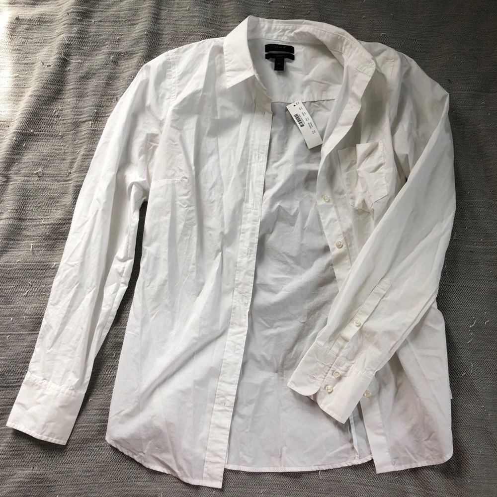 J.CREW size 4T white button down